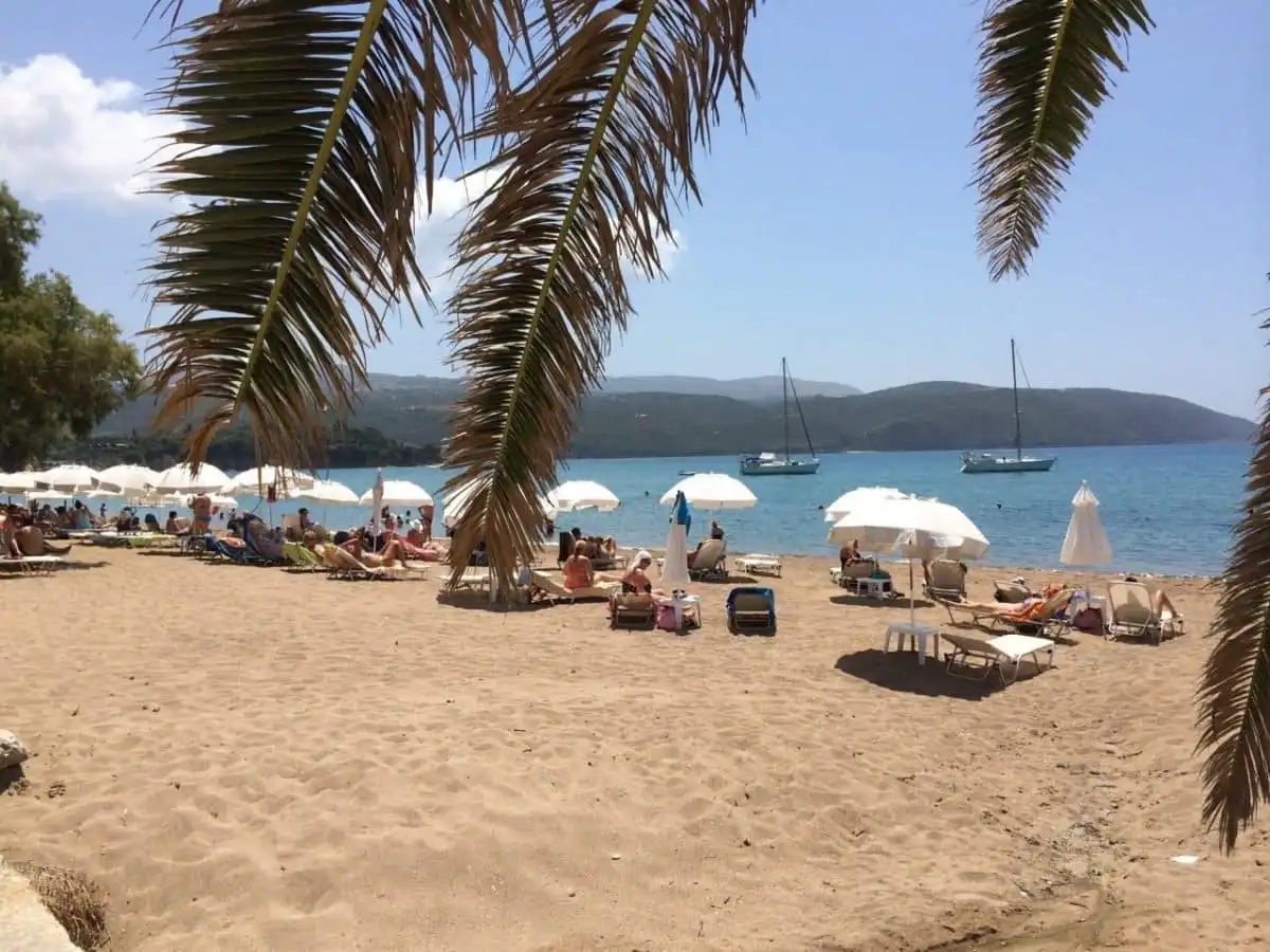Finikounda beach near Methoni's House of Herbs